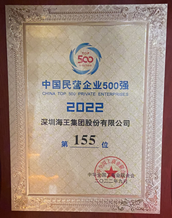 中國民營企業(yè)500強(qiáng) 第155名 獎(jiǎng)牌.jpg